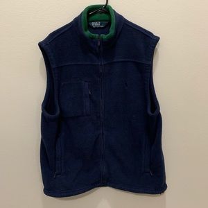 Polo Ralph Lauren Navy Blue Fleece Vest